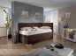Boxspring Veneto - 100x200 s čely, masivní rošt - PRAVÁ varianta