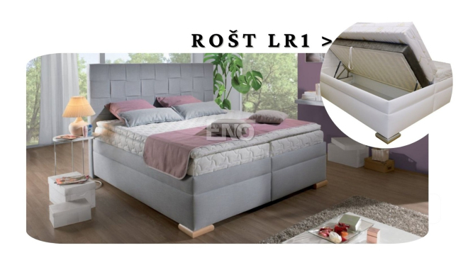 Postel Giardino a rošt LR1 - 180x200 s úložným prostorem