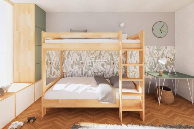 Patrová postel Elin 205 BUK cink