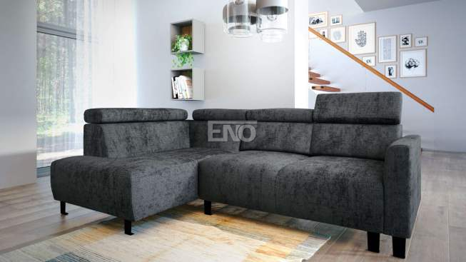 Rohová sedací souprava Naboo (BK+2F) - každodenní spaní