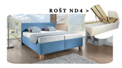 Postel Vivat s roštem ND4 - 160x200