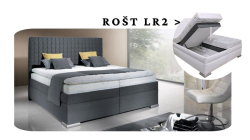 Postel Rialto a rošt LR2 - 200x200 s úložným prostorem