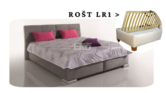 Postel Lusso s roštem LR1 - 180x200