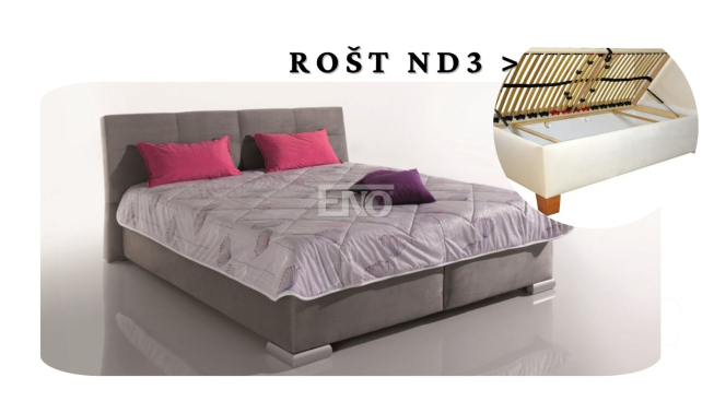 Postel Lusso s roštem ND3 - 180x200