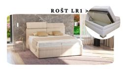 Postel Yoga a roštem LR1 - 180x200 s úložným prostorem