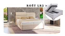 Postel Yoga a roštem LR2 - 180x200 s úložným prostorem