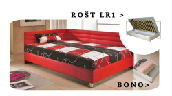 Postel Elite s roštem LR1 a BONO - 110x200 - Levá