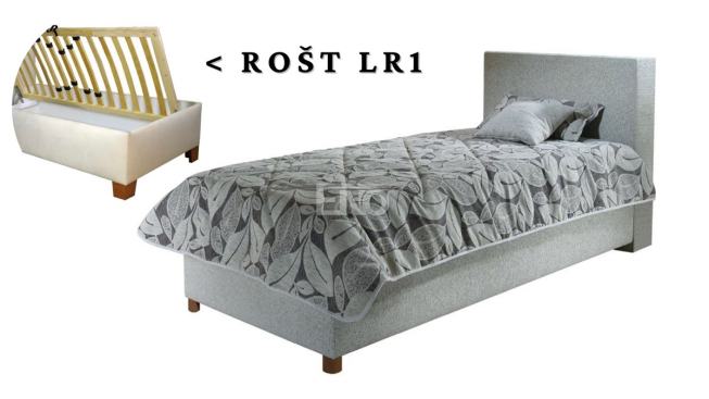 Postel Sono s krátkým čelem a roštem LR1 - 110x200 - Pravá