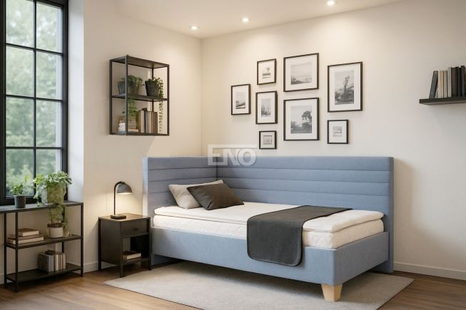 Postel Liva s čely, roštem a matrací - 80x200