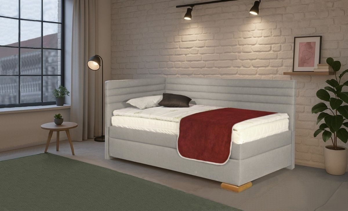 Postel Givi s čely, roštem a matrací - 90x200