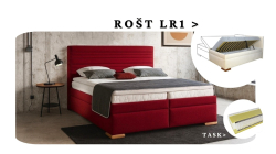 Postel Bianca s matrací TASK a rošt LR1 - 180x200 s úložným prostorem