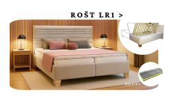 Postel Zara s matrací BODY a rošt LR1 - 180x200 s úložným prostorem