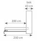 Sklápěcí postel Basic Typ 1 - 140x200 - Skladem - Sonoma